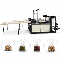 Nouvelle machine de fabrication de sacs en plastique à ligne unique pour usine de production avec contrôle PLC et scellage à chaud et découpe à froid motorisés