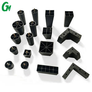 Plastic Furniture Leg Fittings Nylon Round And Square Shape Strong Support Sofa Feet Legs