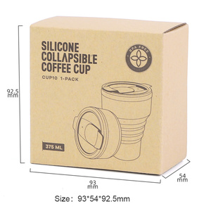 Ensemble cadeau d'affaires de tasses pliables en silicone sans BPA pour l'extérieur, le voyage et le café, tasse à boire portable - Product Image 6