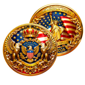 Moneda Conmemorativa del 250 Aniversario de la Independencia de Estados Unidos, Artesanía Metálica, Estatua de la Libertad, Decoración con la Bandera, Regalo - Product Image 6