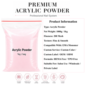 Polvo Acrílico Profesional <span class=keywords><strong>para</strong></span> <span class=keywords><strong>Uñas</strong></span> con Logotipo Personalizado OEM, <span class=keywords><strong>Set</strong></span> <span class=keywords><strong>de</strong></span> Polvo Acrílico 3 en 1 Rosa 1KG - Product Image 5