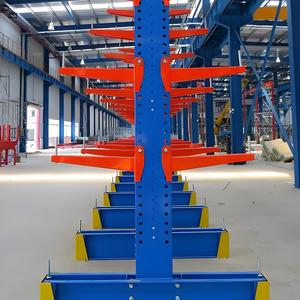 מתכוונן עגול חור זקוף מתלה עבור בנייה חומר אחסון צינורות פלדה עץ - Product Image 5