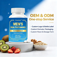 Complément alimentaire multivitaminé pour hommes en comprimés, marque privée OEM, 200 unités, avec vitamine D3, vitamines B, zinc, sélénium, pour l'énergie et le soutien immunitaire