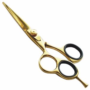 Ciseaux de coiffure professionnels en titane doré, 6 et 6,5 pouces, ergonomiques, pour une coupe fluide - Product Image 1