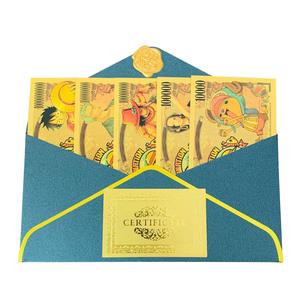 Figurine d'action classique d'anime japonais One Piece, Yen Luffy, cartes à collectionner, billet de banque en or pour souvenir, décoration de la maison, cadeaux - Product Image 2