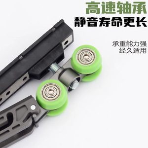 Roulettes de porte escamotable Kaishengxi pour portes à cadre en bois et en aluminium avec roulements à haute vitesse, silencieuses, longue durée de vie, robustes - Product Image 1