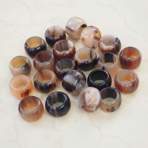 Anillo de cuerno de vaca y buey de búfalo Natural de la mejor calidad, tamaño personalizable con acabado pulido brillante para bodas o regalos - Product Image 1