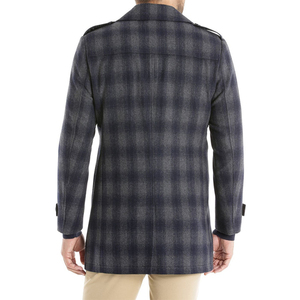 El invierno nuevo diseño de moda popular suelto hombre manga larga a cuadros <span class=keywords><strong>abrigo</strong></span> casual - Product Image 2