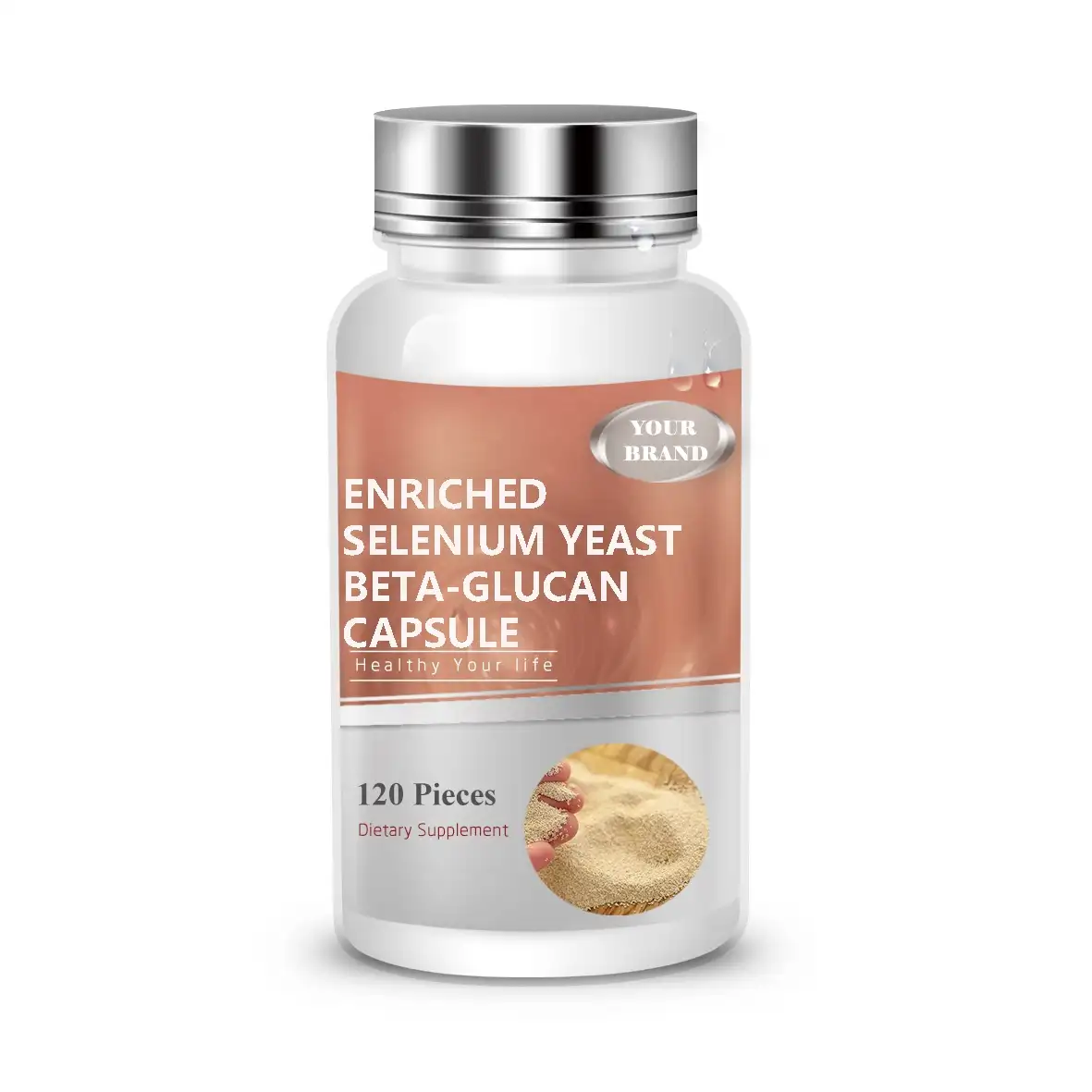 Gmp Gecertificeerd Verrijkte Selenium Gist Beta-Glucan Capsule Voor Immuniteit Gezondheid