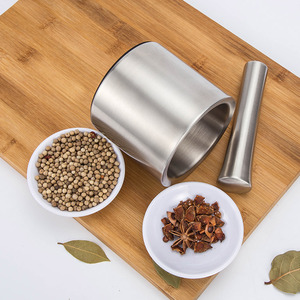 Household kitchen tool mini pestle mortar for garlic - Product Image 5