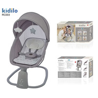 Chaise à bascule électrique personnalisée Kidilo Factory pour bébé, transat à bascule pour nouveau-né avec auvent solaire et télécommande