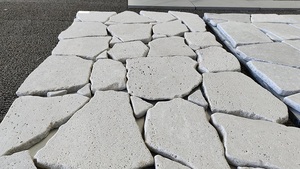 Trung Quốc giảm Máy cắt màu xám đá cẩm thạch đá điên Lát sàn ngoài trời gạch mẫu - Product Image 4