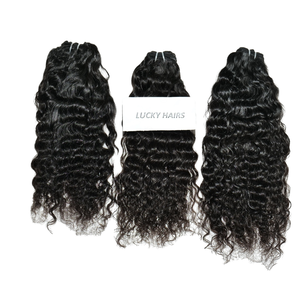 Vendeur 100% Remy Cuticule Aligné Indien Raw Vierge Extensions de Cheveux Humains Doux Profond Lâche Vague Style Bundles - Product Image 4