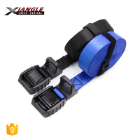 Sangle d'arrimage de 15 pieds avec boucle à came rembourrée en caoutchouc pour porte-bagages de toit de voiture, kayak, canoë, SUP, planche de surf, sangle à cliquet