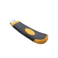 Couteau utilitaire à lame détachable à chargement automatique de 18 mm, robuste, avec 5 lames de rechange pour la découpe de boîtes en carton, fournitures de bureau et scolaires