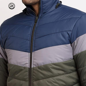 Chaqueta acolchada de invierno para hombre, personalizable, cuello levantado, logotipo frontal, transpirable, de secado rápido, diseño de estilo norte de alta calidad - Product Image 2