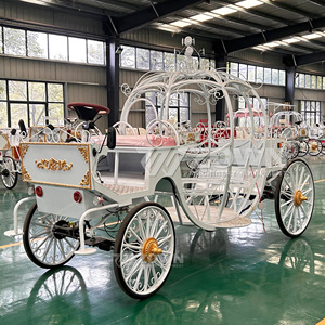 Carruajes de Calabaza en Varios Estilos, Carruaje de Caballos Eléctrico para Exteriores, Color Personalizado, Tamaño Real, Cenicienta - Product Image 1