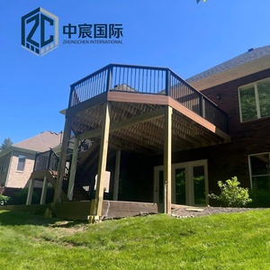 Zhongchen Waterproof Black Aluzinc <strong>Steel</strong> Anti-Slip Balcony <strong>Stair</strong> Handrail System Modern Durable Safety <strong>Railing</strong> <strong>Design</strong> - Product Image 4