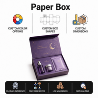 Boîte cadeau de luxe pour parfum, en carton rigide noir et rose, avec logo magnétique personnalisé, écologique, laminage mat