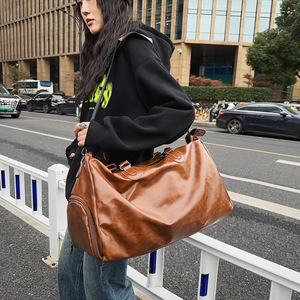 Sacs fourre-tout en PU de bonne qualité, sacs de rangement en cuir imperméables, sacs de voyage, sacs de sport et de fitness, sacs de week-end - Product Image 1