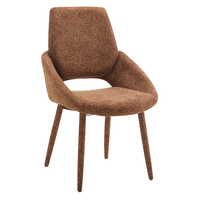 Chaise de salle à manger élégante et moderne avec assise et dossier rembourrés, sièges élégants pour restaurant, hôtel et mobilier d'intérieur