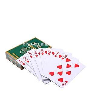 Factory Wholesale Normal Style custom printed poker 100% plastic Gold Playing Cards Best Playing Tools