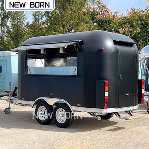 Mobiele Bbq Food Truck Kar Met Volledige Keuken Grill Friteuse Ijs Koffie Hotdog Taco Candy Glasvezel Aluminium - Product Image 2