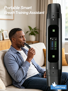 เครื่องวัดปริมาตรการหายใจแบบพกพา ทำจากอลูมิเนียมอัลลอยด์ ใช้งานง่าย สำหรับวัดความจุของ<span class=keywords><strong>ปอด</strong></span>แบบดิจิทัล เหมาะสำหรับใช้ที่บ้าน โรงเรียน ฟิตเนส และยิม - Product Image 1