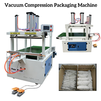 Machine de compression pour textiles de maison avec convoyeur, équipement automatique de compression et de scellage sous vide pour oreillers et coussins
