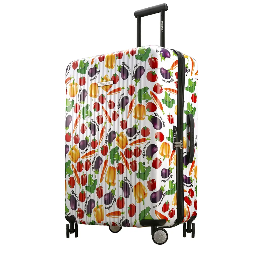 High Quality Vegetable Homecoming Children Trolley Interesting Abs Hard Shell Travel Luggage Sets