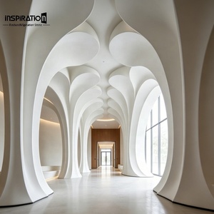 Columnas de Estilo Dorico GRG Hechas a Medida, Simples y Resistentes para la Decoración Interior de Edificios Gubernamentales y Bibliotecas, Poste con Forma Elegante GRG - Product Image 1