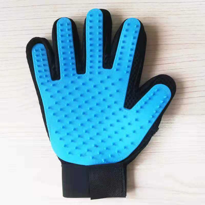 Blue gloves
