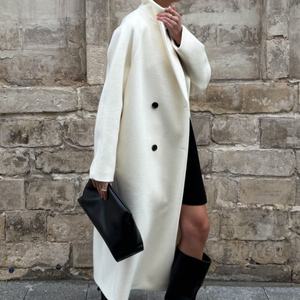 Nuevo Producto: Cárdigan de Color Sólido para Otoño, Elegante con Botones, Abrigo Largo de Invierno para Mujer - Product Image 1