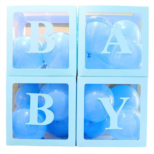 Factory Price Boy Girl Clear Transparent Baby Shower Love Letter Box Blocks <strong>Gender</strong> <strong>Reveal</strong> Backdrop for Wedding Valentines Day - Product Image 1