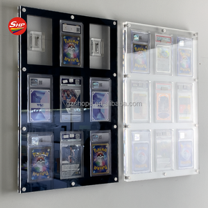 Support de présentation pour <span class=keywords><strong>cartes</strong></span> de sport classées <span class=keywords><strong>Pokemon</strong></span> en acrylique à 9 emplacements, personnalisé par SHP, pour <span class=keywords><strong>cartes</strong></span> PSAed BGS CGC SGC - Product Image 5