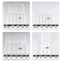 Palmer portable boîte de matériel de pêche mallette de rangement en plastique transparent boîte de leurre pour gabarit leurre cuillère appât crochet accessoires boîte de rangement