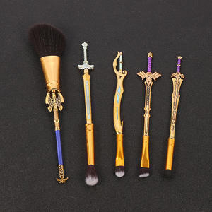 Juego de 5 Brochas de Maquillaje de The Legend of <span class=keywords><strong>Zelda</strong></span>, Diseño de Anime, <span class=keywords><strong>Link</strong></span>, <span class=keywords><strong>Breath</strong></span> of the Wild, para Fans - Product Image 1