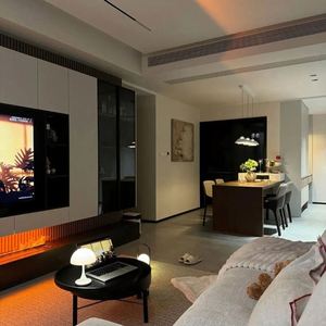 Muebles de Salón Minimalistas Italianos de Diseño Personalizado, Armarios de Madera Oscura Hechos en China - Product Image 5