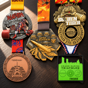 Fabricant de médailles de course et de marathon personnalisées <span class=keywords><strong>en</strong></span> métal, forme ronde, émail, plaqué or, <span class=keywords><strong>argent</strong></span>, laiton, conception gratuite - Product Image 1