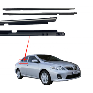 Burlete de goma para puerta moldura de sellado cromada burlete para ventana trasera 75740/75730-02160 para <span class=keywords><strong>Toyota</strong></span> <span class=keywords><strong>Corolla</strong></span> 07-14 - Product Image 1