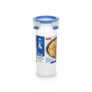 Emsa Clip & Close 0.5L Round Food <b>Storage</b> <b>Container</b> With Secure Lid For Freshness Preservation - Product Image 2