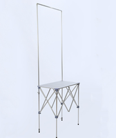 Qualité garantie, taille personnalisée, cadre pliable en alliage d'aluminium, présentoir de produits, comptoir Led, Table de Promotion