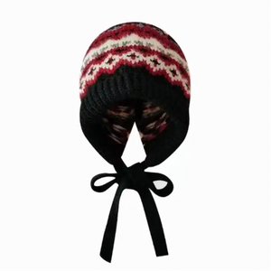 Bonnet tricoté style coréen <span class=keywords><strong>pour</strong></span> femme, protection des <span class=keywords><strong>oreilles</strong></span>, avec <span class=keywords><strong>bandeau</strong></span> large et ample, idéal <span class=keywords><strong>pour</strong></span> l'hiver et les tenues décontractées – Vente chaude OEM/ODM - Product Image 6