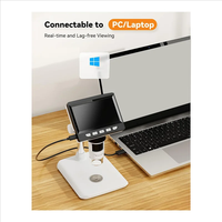 Microscopio Digital con Pantalla IPS de 4.3 Pulgadas, Microscopio USB para Monedas con Aumento de 1000X, 2MP, Enfoque Ultra Preciso, Microscopios de Soldadura para Reparación