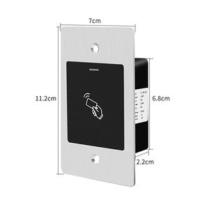 Système de contrôle d'accès d'ascenseur étanche IP66, écran tactile, alimentation USB, système d'exploitation Linux, lecteur de carte intégré, biométrie par empreintes digitales - Product Image 2