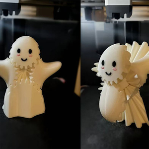 Jouet de décompression fantaisie en PLA imprimé en 3D, Balle Engrenage Fantôme d'Halloween avec fonction de rotation Engrenage Fantôme Souriant et Enfuré - Product Image 3