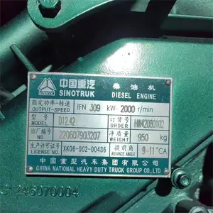 SINOTRUK/Shacman/YUNNEI 6 Cylinder D12.34 D12.38 D12.42 D12.46 Diesel Howo Truck Engine With Cheap Price