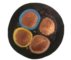 3x1.0mm2 3g4 <span class=keywords><strong>3g6</strong></span> flexible isolé par caoutchouc 3pnct-h 600v haute tension en caoutchouc rond noir câble - Product Image 4