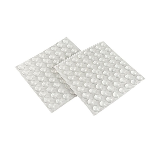 Transparent Hemispherical Silicone Bumper Pads Furniture Scratch-Resistant Non-Slip Shock-Absorbing Eco-Friendly Cutting