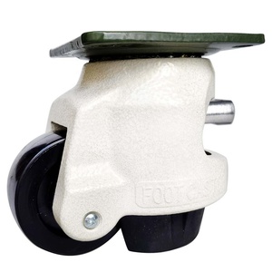 Roue pivotante à cliquet en alliage d'aluminium robuste, réglable, avec frein, <span class=keywords><strong>pour</strong></span> <span class=keywords><strong>table</strong></span> <span class=keywords><strong>de</strong></span> travail - Product Image 6
